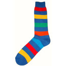 Bassin and Brown Blue Multi Stripe Socks 