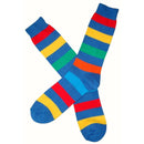 Bassin and Brown Blue Multi Stripe Socks 