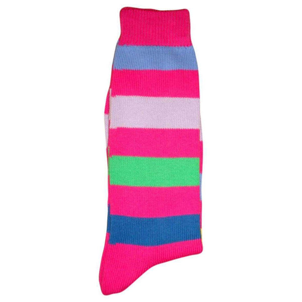 Bassin and Brown Pink Multi Stripe Socks 