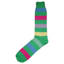 Bassin and Brown Green Multi Stripe Socks 