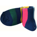 Bassin and Brown Navy Multi Stripe Socks 