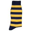 Bassin and Brown Navy Hooped Stripe Socks 