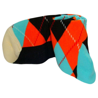 Bassin and Brown Orange Argyle Socks 