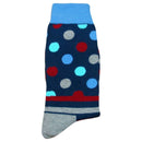 Bassin and Brown Navy Contrast Heel and Toe Striped Socks 