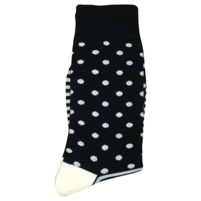Bassin and Brown Black Contrast Heel and Toe Striped Socks 