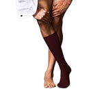 Falke Burgundy No13 Finest Piuma Cotton Knee High Socks