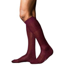 Falke Red No4 Pure Silk Knee High Socks