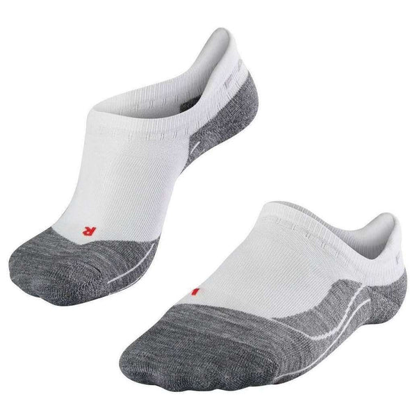 Falke White Running 4 Medium Invisible No Show Socks