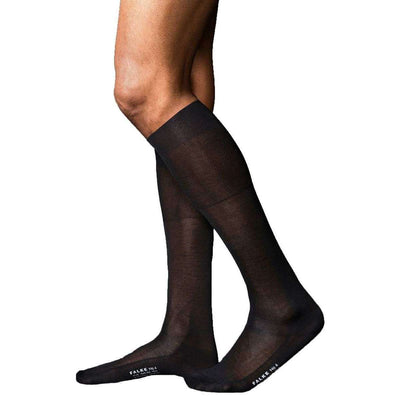 Falke Black No4 Pure Silk Knee High Socks