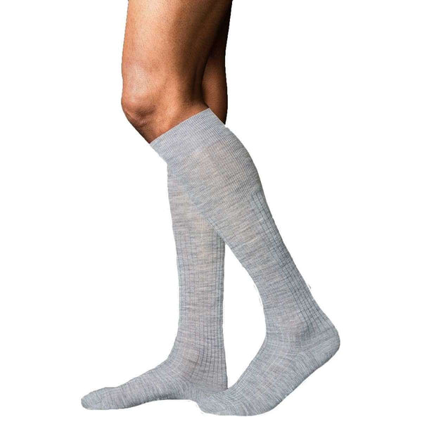 Falke Grey No7 Finest Merino Knee High Socks