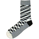 Bassin and Brown Black Optical Check Socks