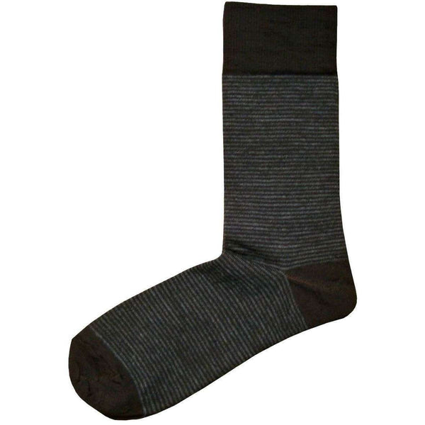 Bassin and Brown Black Thin Stripe Socks