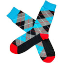 Bassin and Brown Blue Argyle Socks