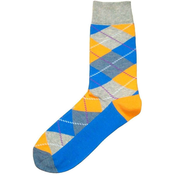 Bassin and Brown Blue Argyle Socks
