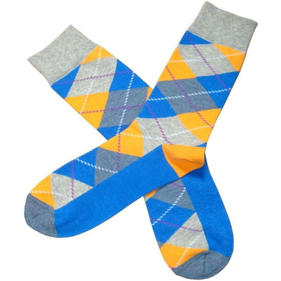Bassin and Brown Blue Argyle Socks