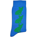 Bassin and Brown Blue French Bulldog Bamboo Socks