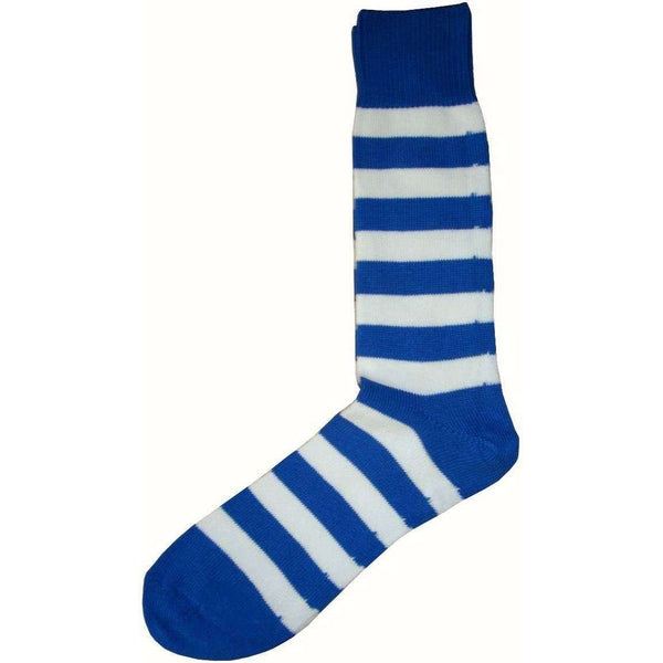 Bassin and Brown Blue Hooped Stripe Socks