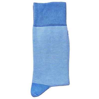 Bassin and Brown Blue Thin Stripe Socks