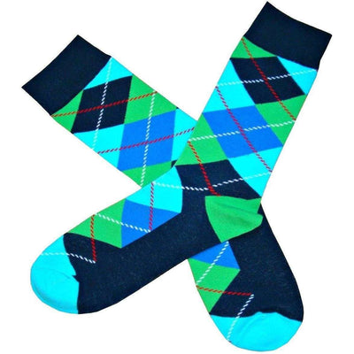 Bassin and Brown Green Argyle Socks