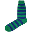 Bassin and Brown Green Hooped Stripe Socks