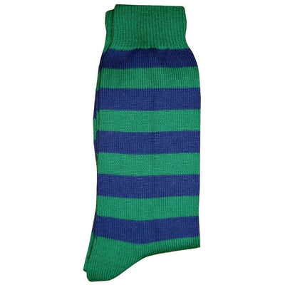 Bassin and Brown Green Hooped Stripe Socks