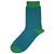 Bassin and Brown Green Narrow Stripe Socks