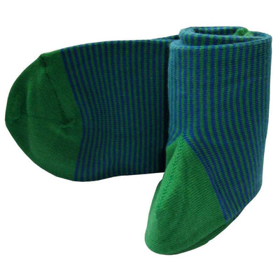 Bassin and Brown Green Narrow Stripe Socks