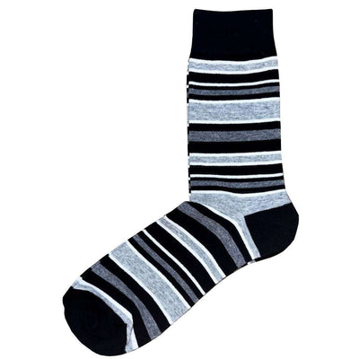 Bassin and Brown Grey Multi Striped Socks