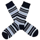 Bassin and Brown Grey Multi Striped Socks