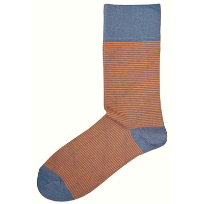 Bassin and Brown Grey Thin Stripe Socks