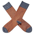 Bassin and Brown Grey Thin Stripe Socks