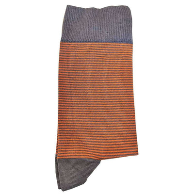 Bassin and Brown Grey Thin Stripe Socks