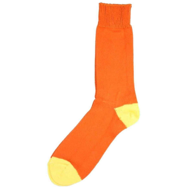 Bassin and Brown Orange Heel and Toe Socks