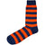 Bassin and Brown Orange Hooped Stripe Socks