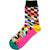 Bassin and Brown Pink Optical Check Socks