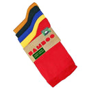 Bassin and Brown Red 5 Pack Plain Bamboo Socks