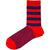 Bassin and Brown Red Graded Multi Striped Socks