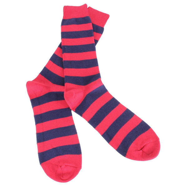 Bassin and Brown Red Hooped Stripe Socks