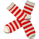 Bassin and Brown Red Hooped Stripe Socks