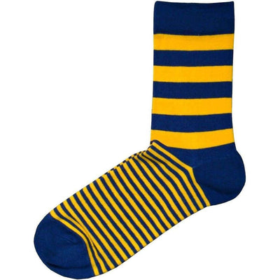 Bassin and Brown Yellow Graded Multi Striped Socks