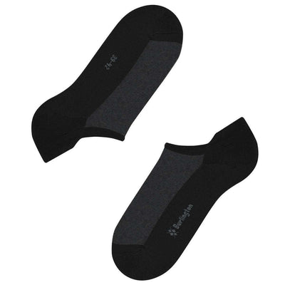 Burlington Black Athleisure Sneaker Socks