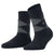 Burlington Black Cosy Argyle Socks