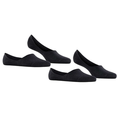 Burlington Black Everyday Invisible 2 Pack Socks
