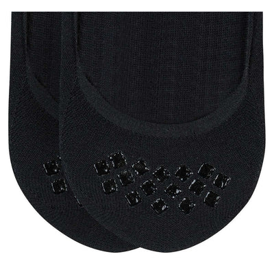 Burlington Black Everyday Invisible 2 Pack Socks