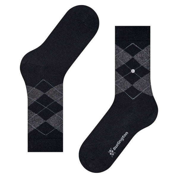 Burlington Black Marylebone Lurex Socks