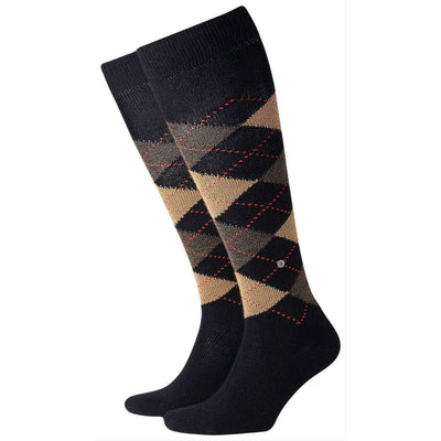Burlington Black Preston Knee High Socks