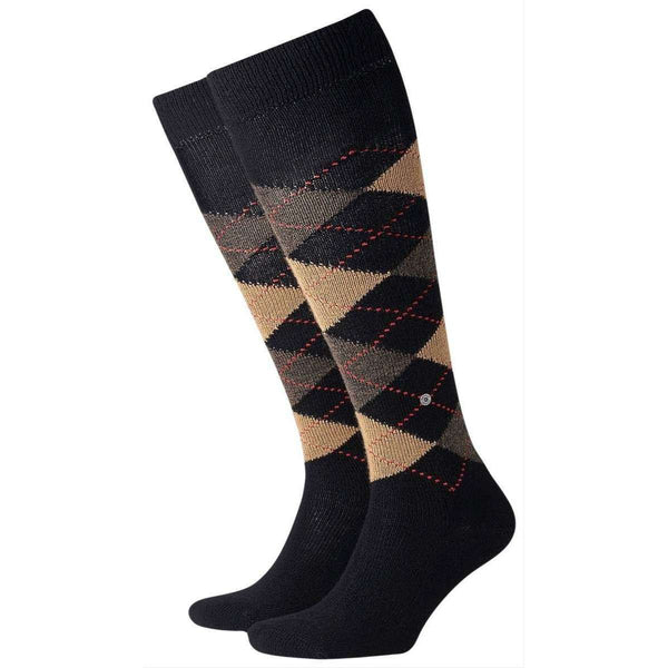 Burlington Black Preston Knee High Socks