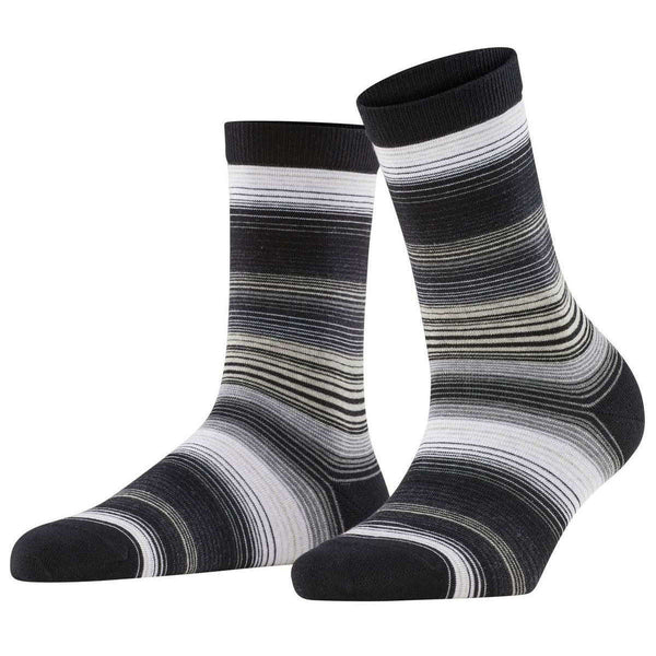 Burlington Black Stripe Socks
