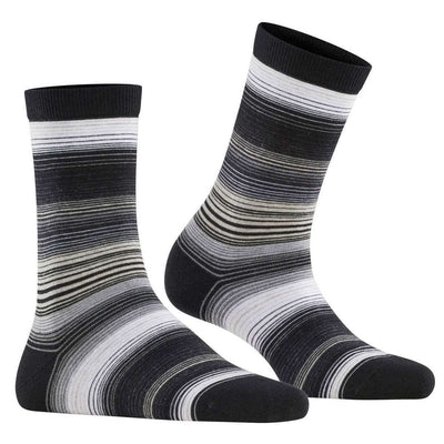 Burlington Black Stripe Socks
