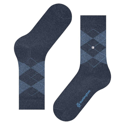 Burlington Blue Marylebone Lurex Socks